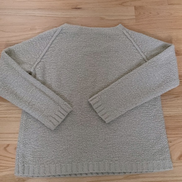 Moda International boatneck nubby
sweater Womens L beige wool blend Minimslist - Picture 2 of 12